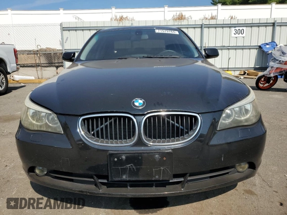 2005 BMW 5 Series 530i with VIN WBANA735X5CR57418, listed as a Copart auction lot 71579784 with 254,284 mi miles and Salvage Title. Bid and sale history available at DreamBid. Image 5.