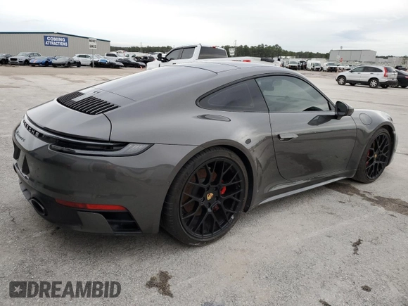 2024 Porsche 911 Carrera S with VIN WP0AB2A98RS219023, listed as a Copart auction lot 87745485 with 0 mi miles and Non Repairable. Bid and sale history available at carsss.com. Image 3.