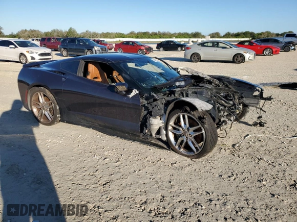 2015 Chevrolet Corvette Z51 2LT with VIN 1G1YK2D7XF5113507, listed as a Copart auction lot 84413284 with 0 mi miles and Non Repairable. Bid and sale history available at carsss.com. Image 4.