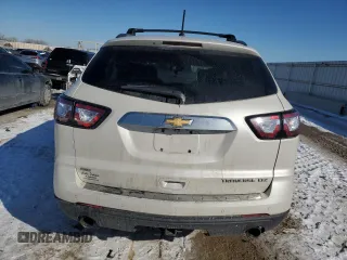 2015 Chevrolet Traverse LTZ with VIN 1GNKVJKD0FJ270355, listed as a Copart auction lot 46462145 with 146,990 mi miles and Salvage Title. Bid and sale history available at DreamBid. Image 6.