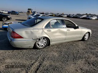 2003 Mercedes-Benz S-Class 5.0L with VIN WDBNG75J03A365710, listed as a Copart auction lot 83610754 with 0 mi miles and Salvage Title. Bid and sale history available at carsss.com. Image 3.
