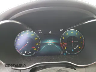 2020 Mercedes-Benz C 300 with VIN W1KWK8DB7LF998007, listed as a Copart auction lot 47938565 with 41,375 mi miles and Salvage Title. Bid and sale history available at DreamBid. Image 9.