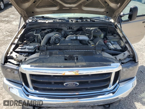 2004 Ford F-250 XL with VIN 1FTNW21P14EC27315, listed as a Copart auction lot 55226165 with 247,791 mi miles and Salvage title. Bid and sale history available at DreamBid. Image 11.