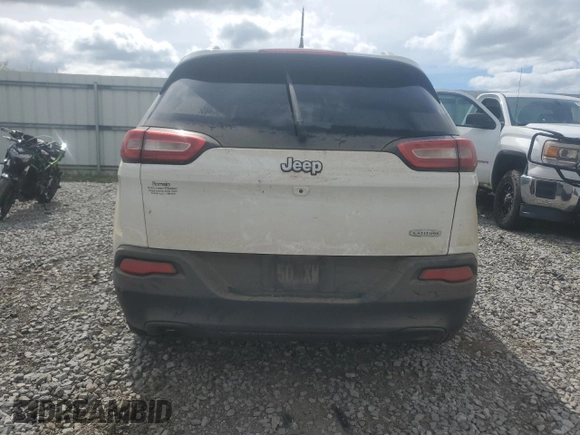 2015 Jeep Cherokee Latitude with VIN 1C4PJLCB9FW506880, listed as a Copart auction lot 54125765 with Not Provided miles and Salvage Title. Bid and sale history available at DreamBid. Image 6.