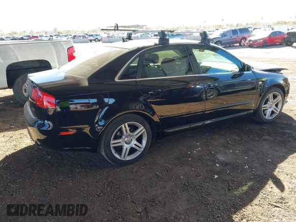 2008 Audi A4 2.0T with VIN WAUAF78E18A072100, listed as a IAAI auction lot 41414190 with 129,408 mi miles. Bid and sale history available at carsss.com. Image 4.