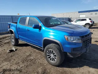 2022 Chevrolet Colorado 4WD ZR2 with VIN 1GCGTEEN1N1318735, listed as a Copart auction lot 47294015 with 9,407 mi miles and Salvage Title. Bid and sale history available at carsss.com. Image 4.