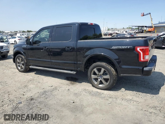 2017 Ford F-150 XL with VIN 1FTEW1CF9HKC56020, listed as a Copart auction lot 62033235 with 190,448 mi miles and Clean title. Bid and sale history available at DreamBid. Image 2.