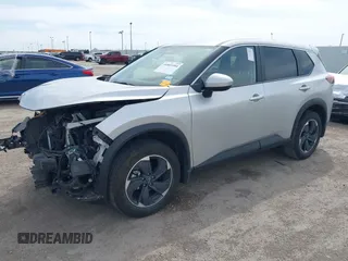 2024 Nissan Rogue SV with VIN JN8BT3BA9RW351981, listed as a IAAI auction lot 41801994 with 124,638 mi miles and . Bid and sale history available at carsss.com. Image 2.