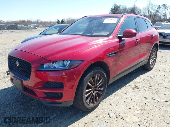 2017 Jaguar F-PACE 20d Prestige with VIN SADCK2BN3HA490469, listed as a IAAI auction lot 41823455 with 60,143 mi miles. Bid and sale history available at carsss.com. Image 17.