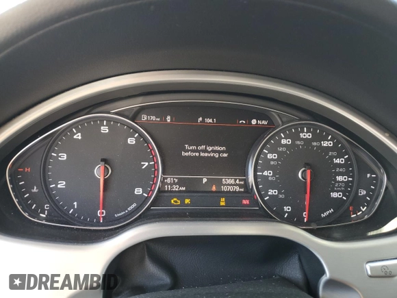 2013 Audi A8 3.0L with VIN WAUAGAFD0DN002546, listed as a Copart auction lot 81145504 with 107,079 mi miles and Salvage title. Bid and sale history available at DreamBid. Image 9.