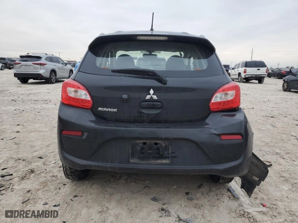 2020 Mitsubishi Mirage ES with VIN ML32A3HJ4LH003691, listed as a Copart auction lot 46307685 with 118,717 mi miles and Salvage Title. Bid and sale history available at carsss.com. Image 6.