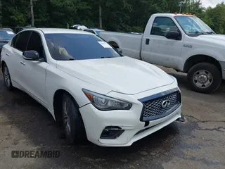 2021 Infiniti Q50 Pure with VIN JN1EV7AR7MM752535, listed as a IAAI auction lot 42683119 with 45,121 mi miles and . Bid and sale history available at DreamBid. Image 6.