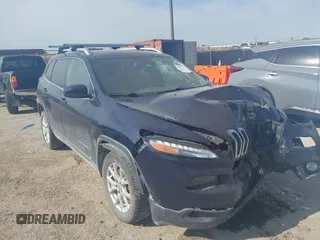 2015 Jeep Cherokee Latitude with VIN 1C4PJLCB9FW683459, listed as a IAAI auction lot 41998309 with 176,769 mi miles and . Bid and sale history available at carsss.com. Image 1.