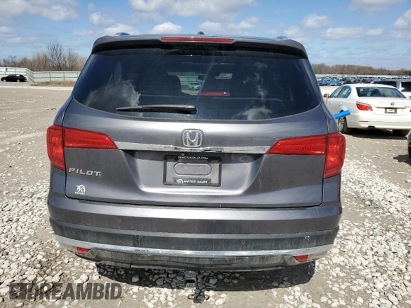 2016 Honda Pilot Touring with VIN 5FNYF6H98GB035114, listed as a Copart auction lot 49123905 with 117,591 mi miles and Clean Title. Bid and sale history available at carsss.com. Image 6.