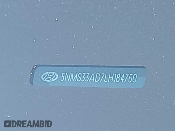 2020 Hyundai Santa Fe SEL w/SULEV with VIN 5NMS33AD7LH184750, listed as a IAAI auction lot 41637769 with 89,166 mi miles. Bid and sale history available at carsss.com. Image 9.