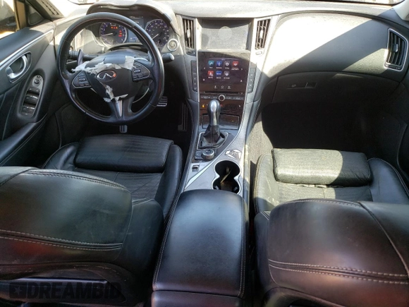 2014 Infiniti Q50 Sport with VIN JN1BV7AP9EM689053, listed as a Copart auction lot 50143775 with 148,971 mi miles and Salvage Title. Bid and sale history available at DreamBid. Image 8.
