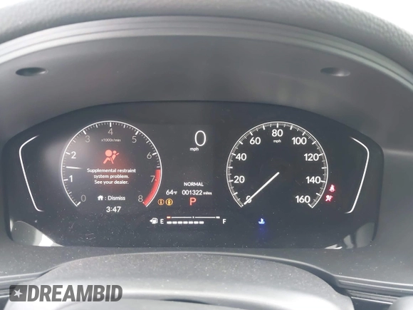 2025 Honda Civic Sport z VIN 19XFL2H83SE015318, wystawiony jako IAAI lot #42209878 z przebiegiem 1322 mil mil oraz . Historia ofert i sprzedaży dostępna na DreamBid. Obrazek 7.