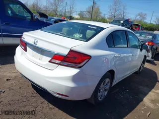 2014 Honda Civic Sedan LX with VIN 19XFB2F55EE007382, listed as a IAAI auction lot 41972787 with 215,716 mi miles. Bid and sale history available at carsss.com. Image 4.
