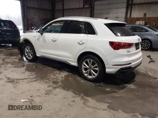 2021 Audi Q3 S line Premium with VIN WA1DECF36M1021600, listed as a IAAI auction lot 41081075 with 40,860 mi miles and . Bid and sale history available at DreamBid. Image 3.