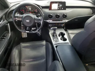 2020 Kia Stinger GT1 with VIN KNAE45LC2L6084091, listed as a Copart auction lot 51410175 with 129,049 mi miles and Salvage Title. Bid and sale history available at DreamBid. Image 8.