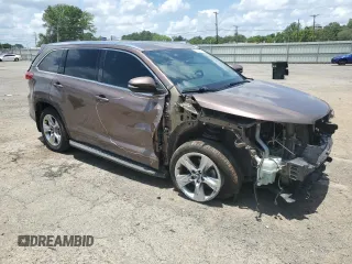 2018 Toyota Highlander Limited with VIN 5TDYZRFH6JS270973, listed as a Copart auction lot 61853575 with 93,510 mi miles and Salvage title. Bid and sale history available at DreamBid. Image 4.