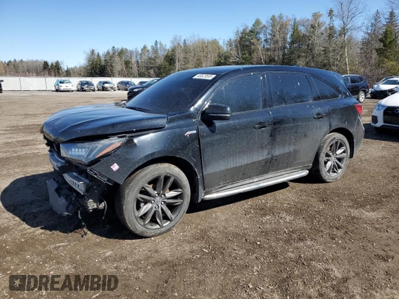 2019 Acura MDX w/Technology/A-Spec Pkg with VIN 5J8YD4H08KL802768, listed as a Copart auction lot 49523695 with 0 mi miles and Salvage Title. Bid and sale history available at carsss.com. Image 1.