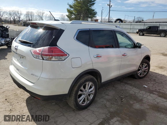 2016 Nissan Rogue SV z VIN KNMAT2MV8GP699618, wystawiony jako Copart lot #44120835 z przebiegiem 154 103 mil mil oraz Szkoda całkowita • Salvage title. Historia ofert i sprzedaży dostępna na DreamBid. Obrazek 3.