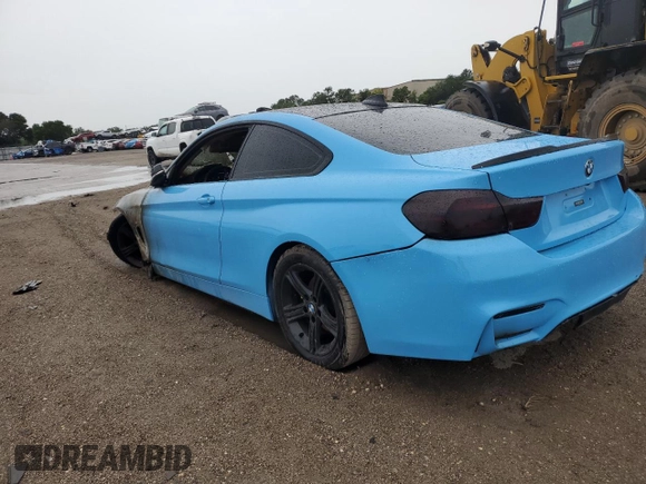 2015 BMW 4 Series 428i with VIN WBA3N3C57FK233312, listed as a Copart auction lot 58927815 with Not provided miles and Non repairable. Bid and sale history available at DreamBid. Image 2.