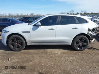 2017 Jaguar F-Pace 35t R-Sport with VIN SADCL2BVXHA063738, listed as a IAAI auction lot 41824648 with 112,449 mi miles and . Bid and sale history available at DreamBid. Image 14.