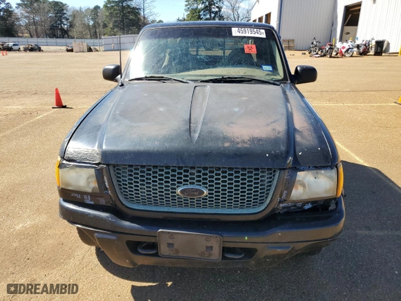 2001 Ford Ranger XL with VIN 1FTYR14U01PA01508, listed as a Copart auction lot 45919545 with 338,290 mi miles and Salvage Title. Bid and sale history available at carsss.com. Image 5.