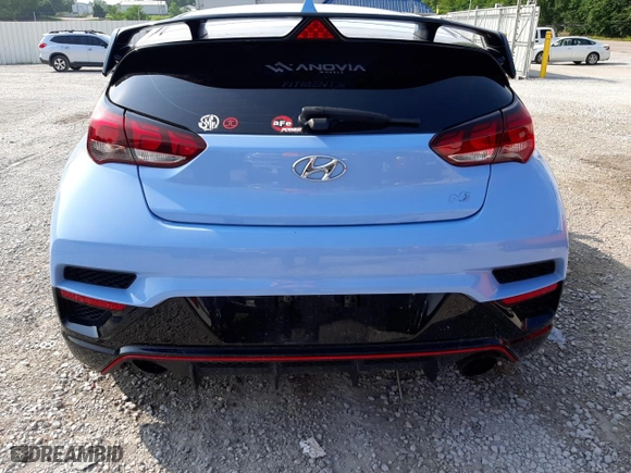 2019 Hyundai Veloster N with VIN KMHT36AHXKU001028, listed as a Copart auction lot 61412253 with 41,489 mi miles. Bid and sale history available at carsss.com. Image 6.