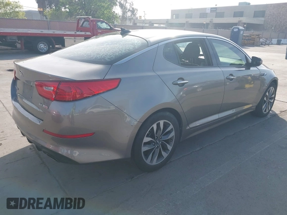 2015 Kia Optima SXL Turbo with VIN 5XXGR4A64FG458369, listed as a IAAI auction lot 42054396 with 143,750 mi miles and . Bid and sale history available at DreamBid. Image 4.
