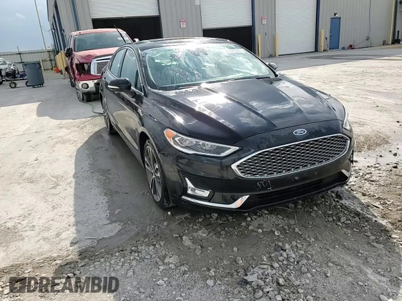 2020 Ford Fusion Titanium with VIN 3FA6P0D90LR192500, listed as a Copart auction lot 53746345 with 135,636 mi miles and Salvage title. Bid and sale history available at DreamBid. Image 13.