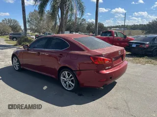 2006 Lexus IS 250 with VIN JTHCK262762007289, listed as a Copart auction lot 45382615 with 106,668 mi miles and Clean Title. Bid and sale history available at DreamBid. Image 3.