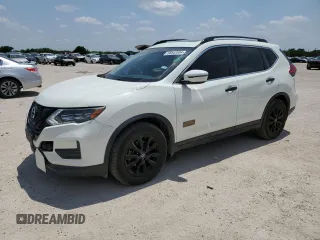 2017 Nissan Rogue S with VIN 5N1AT2MT3HC771845, listed as a Copart auction lot 58642604 with 75,773 mi miles and Salvage Title. Bid and sale history available at carsss.com. Image 1.