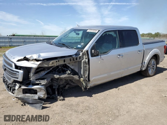 2019 Ford F-150 Limited with VIN 1FTEW1EG5KFB62626, listed as a Copart auction lot 47619205 with 74,953 mi miles and Salvage Title. Bid and sale history available at carsss.com. Image 1.