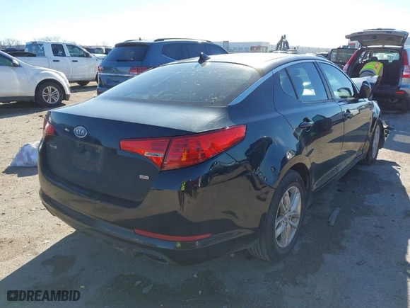 2011 Kia Optima LX with VIN KNAGM4A7XB5133681, listed as a IAAI auction lot 41602973 with 210,615 mi miles. Bid and sale history available at carsss.com. Image 4.