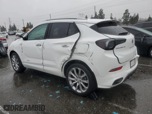 2024 Buick Encore GX Avenir with VIN KL4AMFSL6RB146210, listed as a Copart auction lot 45238425 with 1,265 mi miles and Salvage title. Bid and sale history available at DreamBid. Image 2.