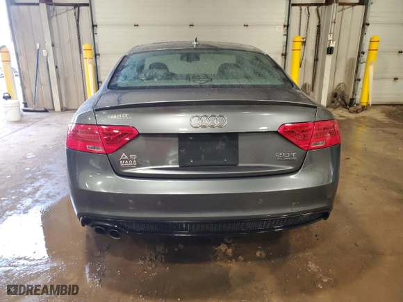 2016 Audi A5 Premium Plus with VIN WAUM2AFR1GA049491, listed as a Copart auction lot 46686265 with 142,103 mi miles and Salvage Title. Bid and sale history available at carsss.com. Image 6.