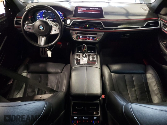 2020 BMW 7 Series 740i with VIN WBA7T2C04LGL17530, listed as a Copart auction lot 62039783 with 47,958 mi miles. Bid and sale history available at carsss.com. Image 8.