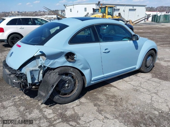 2013 Volkswagen Beetle Coupe 2.5L with VIN 3VWJP7AT5DM687994, listed as a IAAI auction lot 41878063 with 1 mi miles. Bid and sale history available at carsss.com. Image 2.