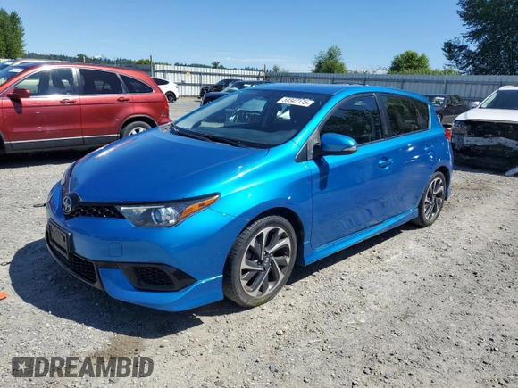 2016 Scion iM z VIN JTNKARJE8GJ520032, wystawiony jako Copart lot #59347175 z przebiegiem 95 776 mil mil oraz Tytuł czysty. Historia ofert i sprzedaży dostępna na DreamBid. Obrazek 1.