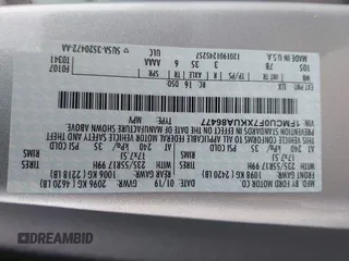 2019 Ford Escape S с VIN 1FMCU0F7XKUA86477, выставлен на аукционе IAAI как лот 42497551 с пробегом 17 985 миль миль и . История ставок и продаж доступна на DreamBid. Изображение 9.