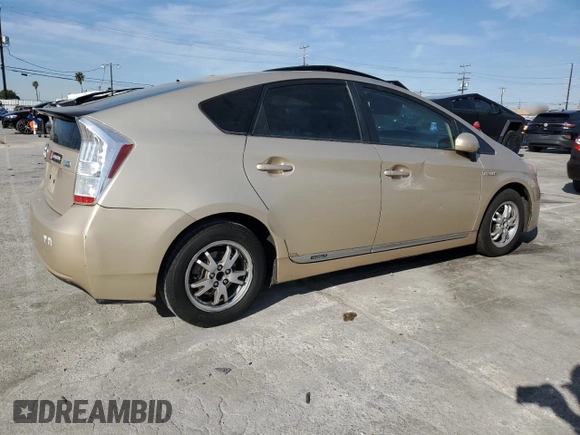 2010 Toyota Prius II with VIN JTDKN3DU7A0216244, listed as a Copart auction lot 50058925 with 109,762 mi miles and Salvage Title. Bid and sale history available at carsss.com. Image 3.
