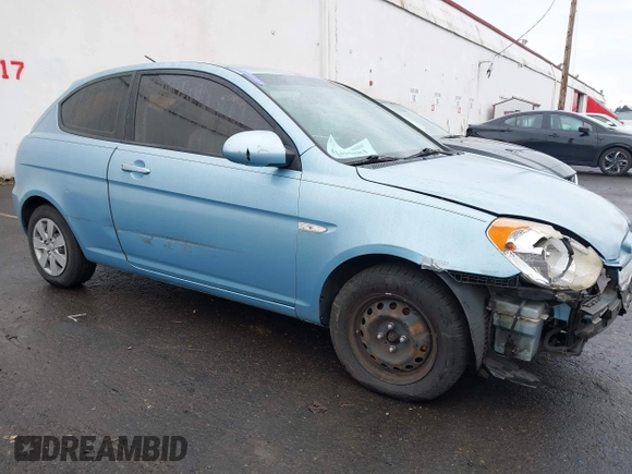 2008 Hyundai Accent GS with VIN KMHCM36C58U094977, listed as a IAAI auction lot 41495883 with 160,708 mi miles. Bid and sale history available at carsss.com. Image 1.