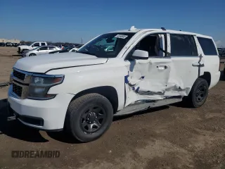 2015 Chevrolet Tahoe Commercial z VIN 1GNLC2EC2FR571987, wystawiony jako Copart lot #45346895 z przebiegiem 106 708 mil mil oraz Szkoda całkowita • Salvage title. Historia ofert i sprzedaży dostępna na DreamBid. Obrazek 1.