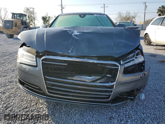 2015 Audi A8 L 4.0T with VIN WAU32AFD4FN041442, listed as a Copart auction lot 43708295 with 132,579 mi miles and Salvage Title. Bid and sale history available at carsss.com. Image 5.