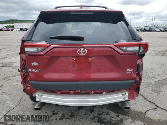 2025 Toyota RAV4 Hybrid XLE Premium with VIN 2T3B6RFV0SW084219, listed as a Copart auction lot 56178785 with 10,726 mi miles and Salvage title. Bid and sale history available at DreamBid. Image 6.