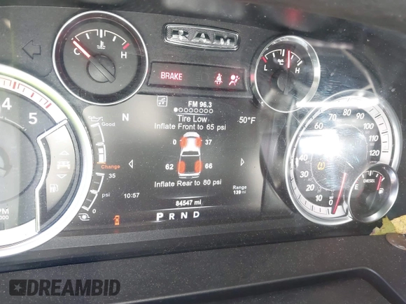 2018 Ram 2500 Big Horn with VIN 3C6UR5DLXJG316034, listed as a IAAI auction lot 41724813 with 84,547 mi miles. Bid and sale history available at carsss.com. Image 15.
