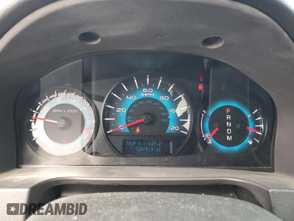 2012 Ford Fusion SE with VIN 3FAHP0HG7CR105628, listed as a Copart auction lot 53709785 with 73,975 mi miles and Salvage Title. Bid and sale history available at DreamBid. Image 9.